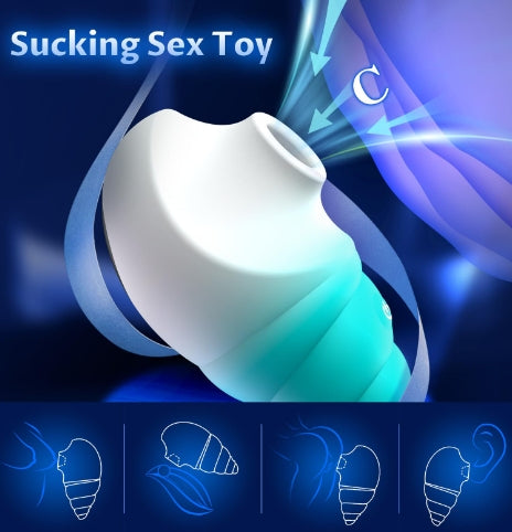 Conch- Shaped Clitoral Suctions Vibrator
