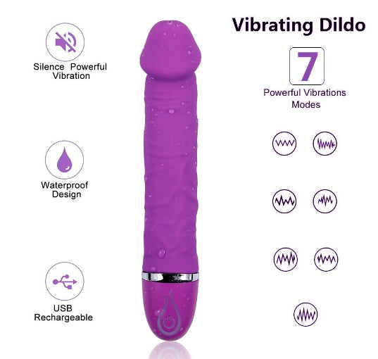 Veined Penis Shaped Vibrator