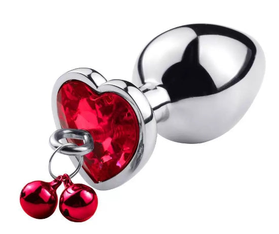 Heart Shaped Metal Anal Plug