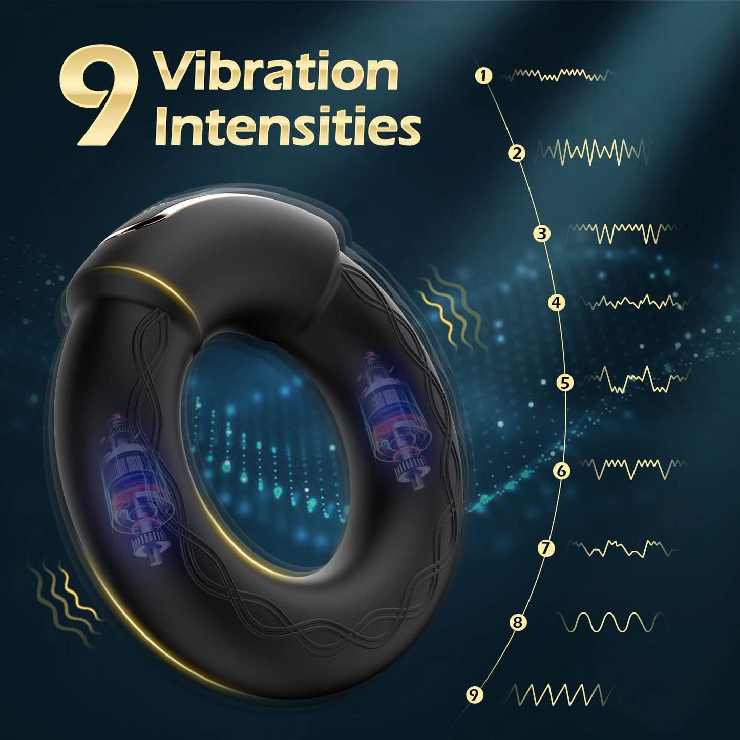 App Controlled Vibrating Cock Ring With Heating