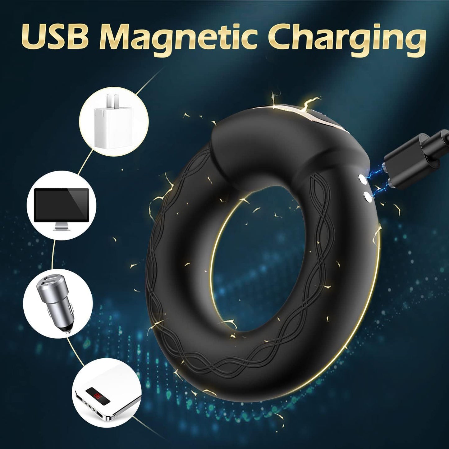 App Controlled Vibrating Cock Ring With Heating