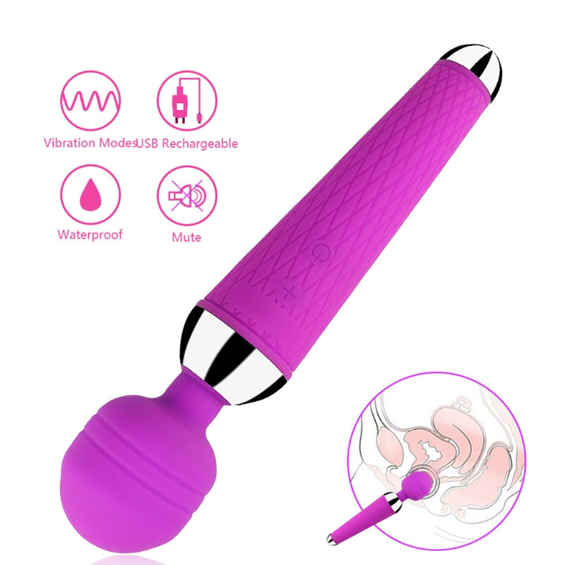 360 Degree Bending Wand Vibrator