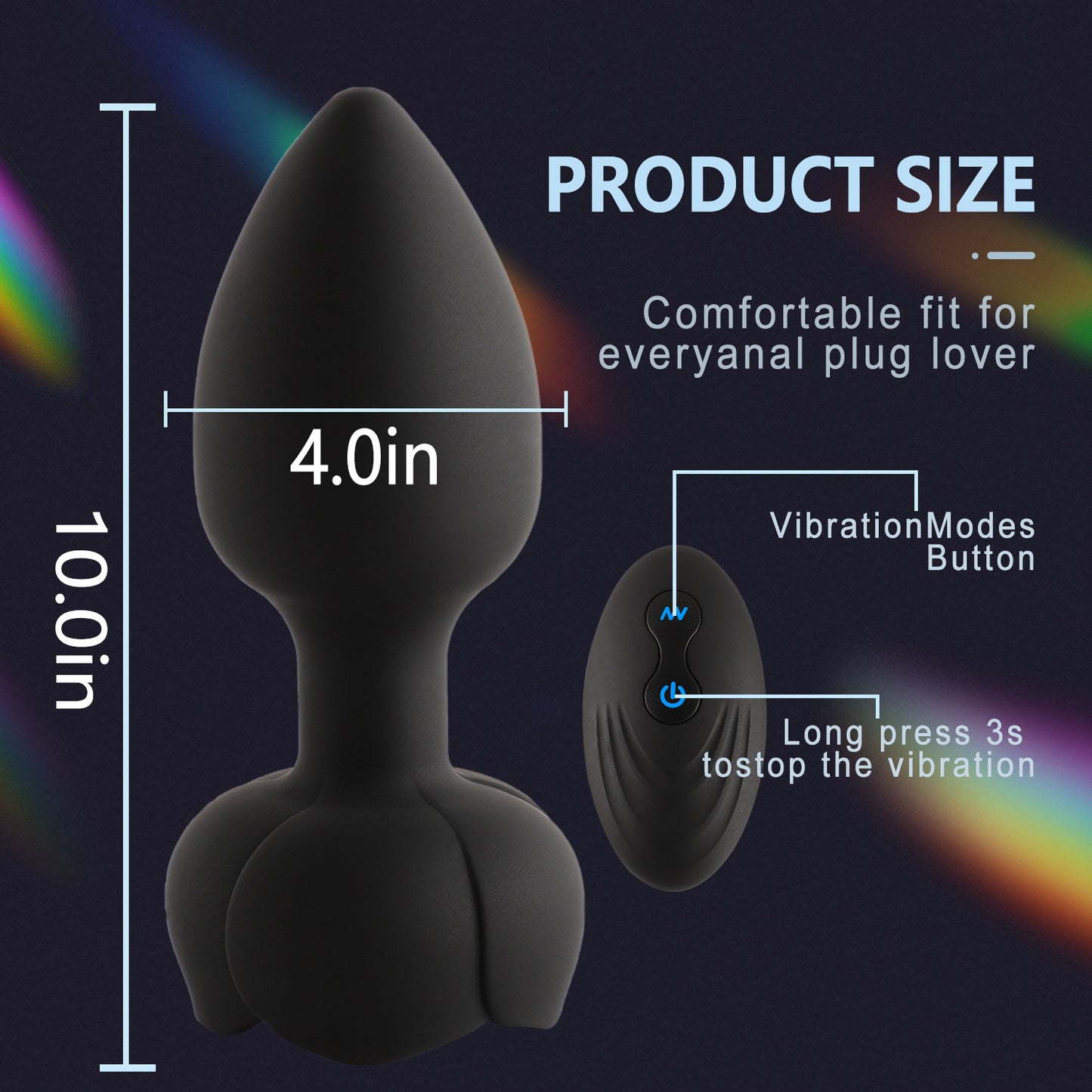 Light Up Rose Anal Vibrator