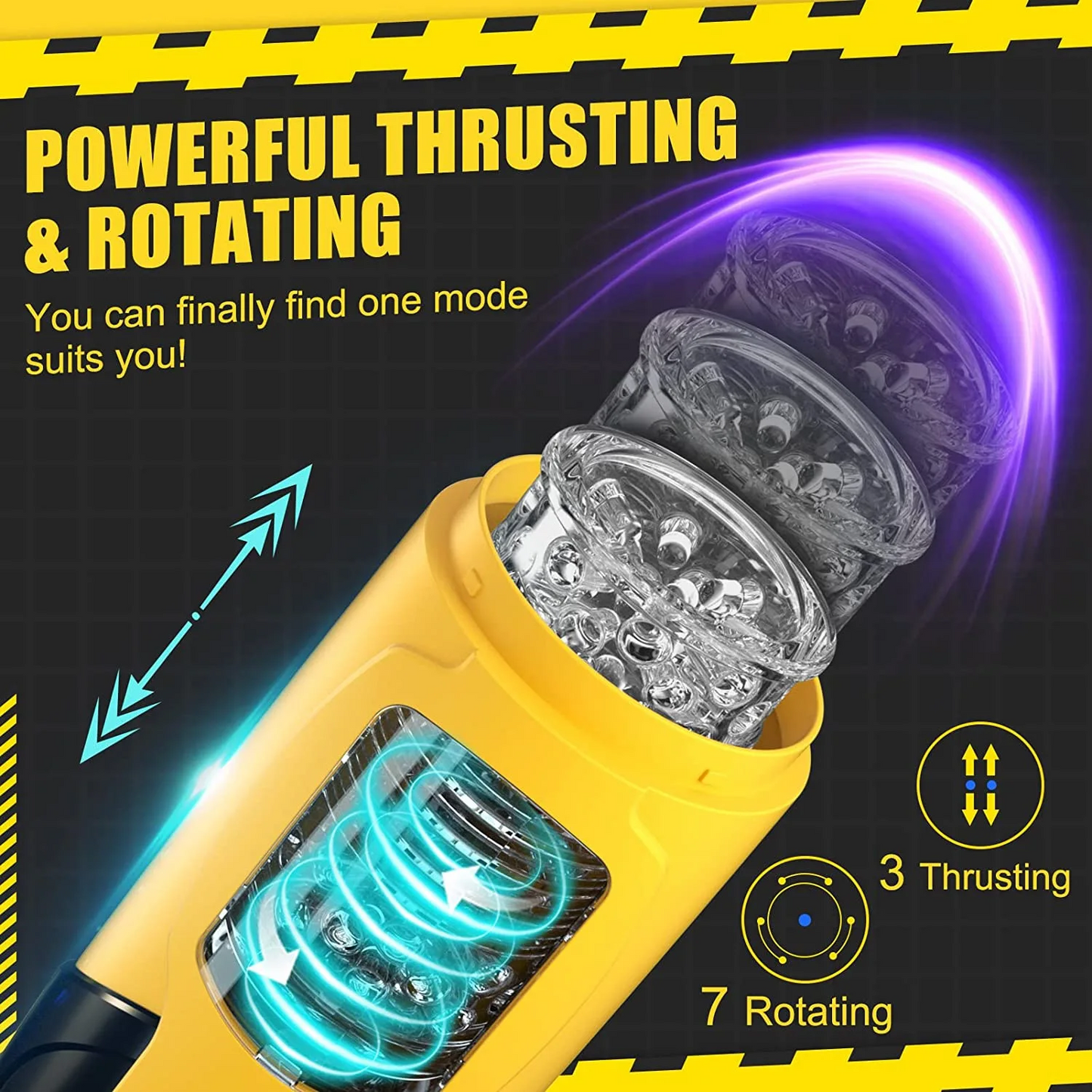 Automatic Thrusting & Rotating Male Masturbator