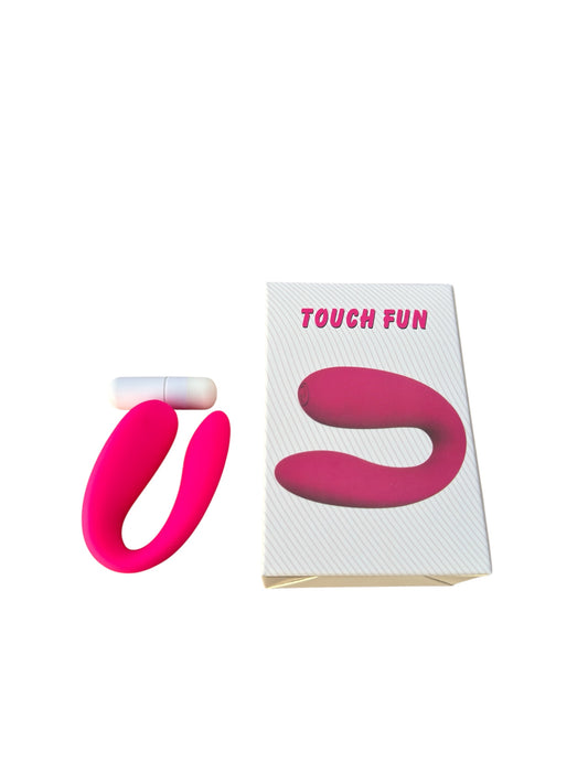Small pink U shaped dildo with bullet vibrator. Luxury sex toys Australia, Discreet packaging- BehindClosedDoors 